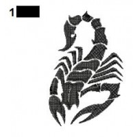 Scorpion Tattoo Embroidery Design 07